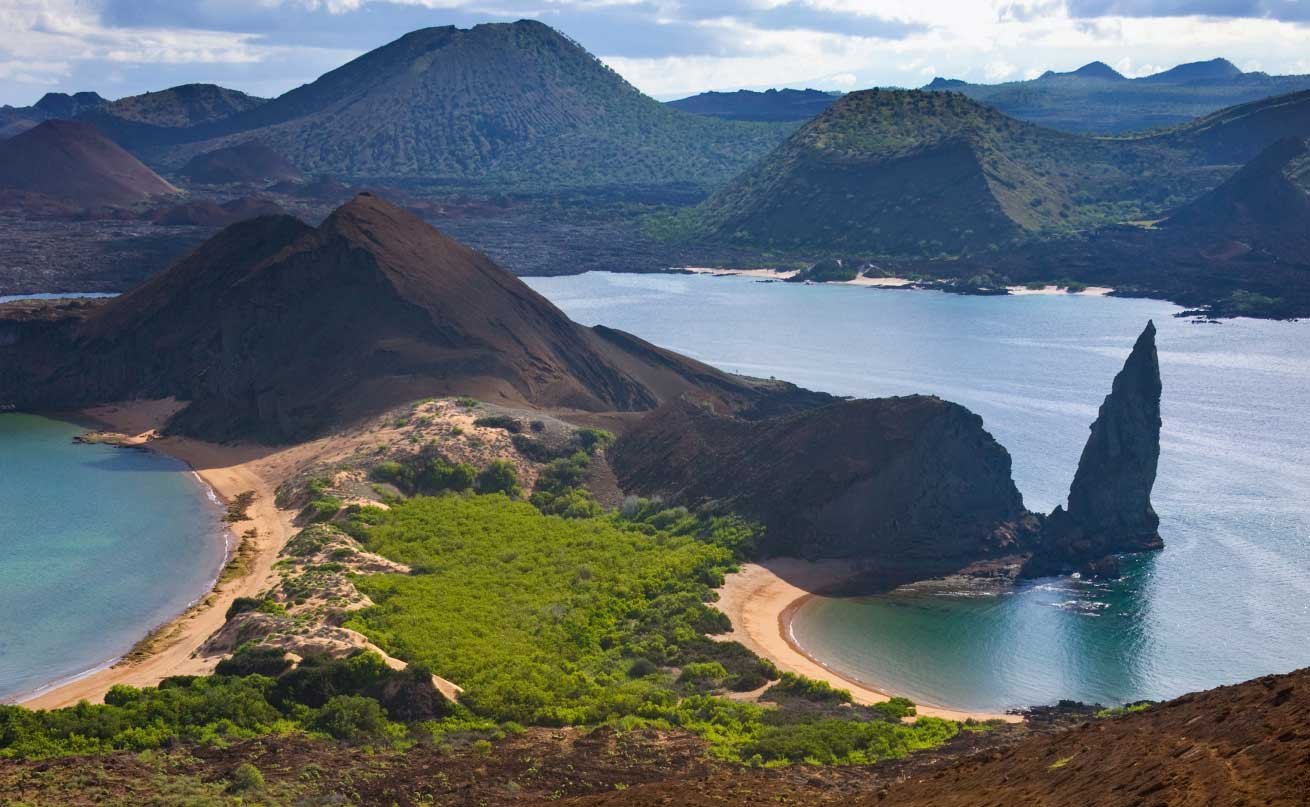 mountainous peninsula coastline