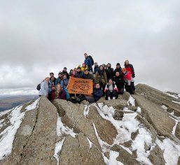 climbers on mountain top