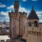 stone castle turrets