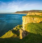 beautiful cliffs on coastline